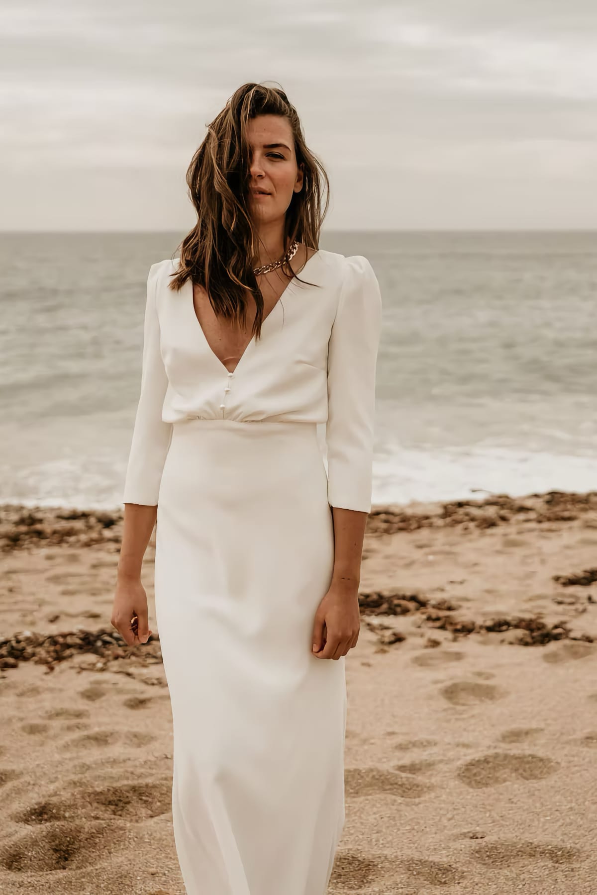 robe de mariée Claudine création disponible chez Melody Nelson à Erpent, Namur, Belgique