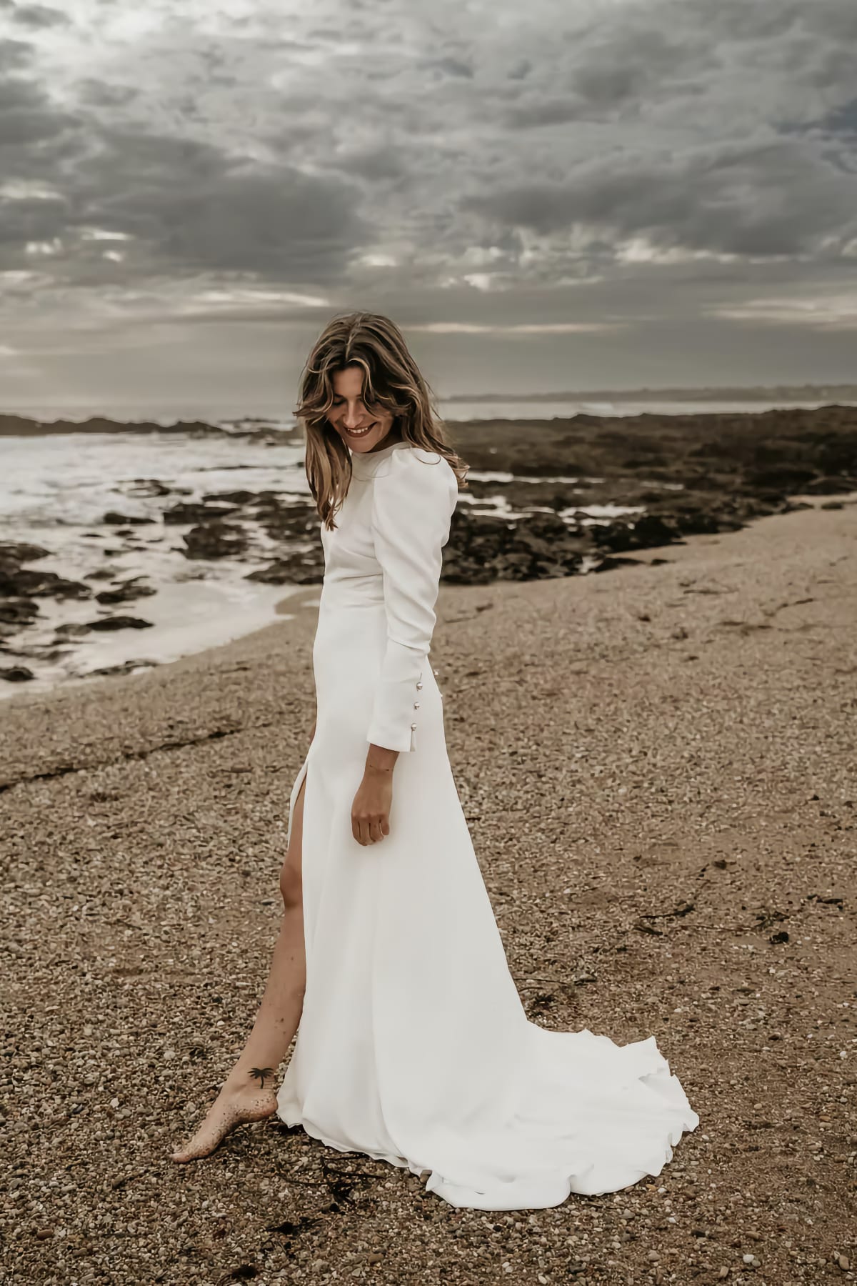 robe de mariée Claudine création disponible chez Melody Nelson à Erpent, Namur, Belgique