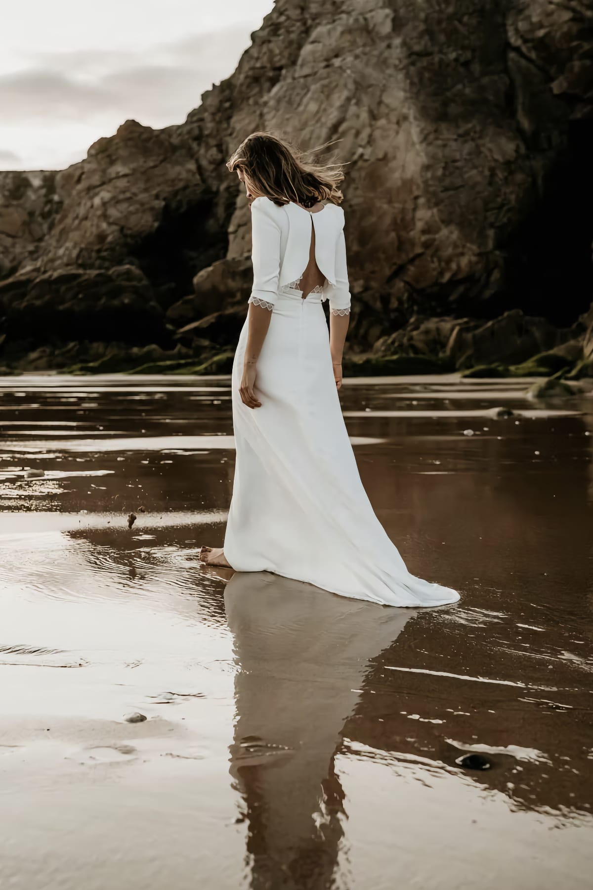 robe de mariée Claudine création disponible chez Melody Nelson à Erpent, Namur, Belgique