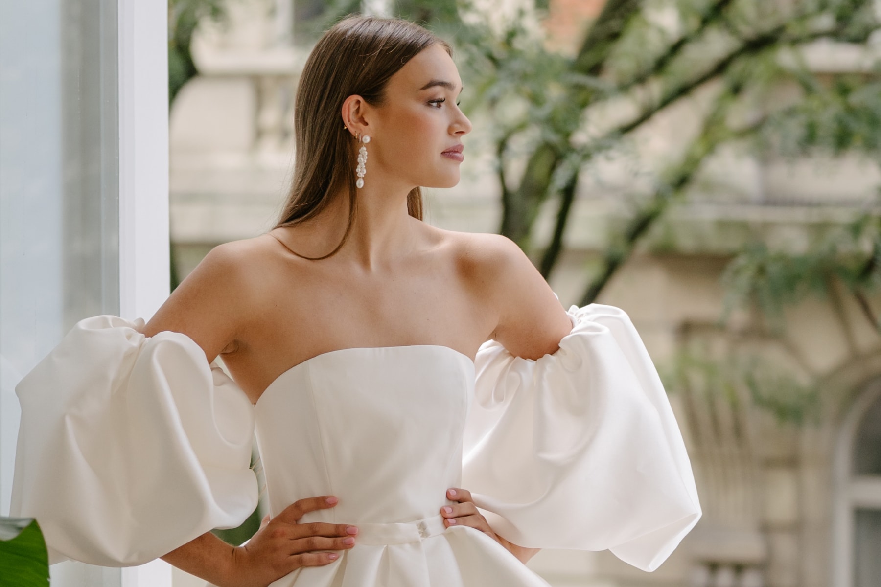 Marie-Catherine Le Hodey's wedding gowns at Melody Nelson in Namur, Belgium